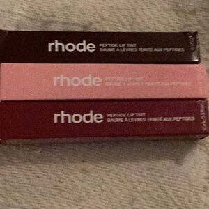 - Rhode Peptide Lip Tint Set - Brown, Pink, Red bundle lot brand new OBO